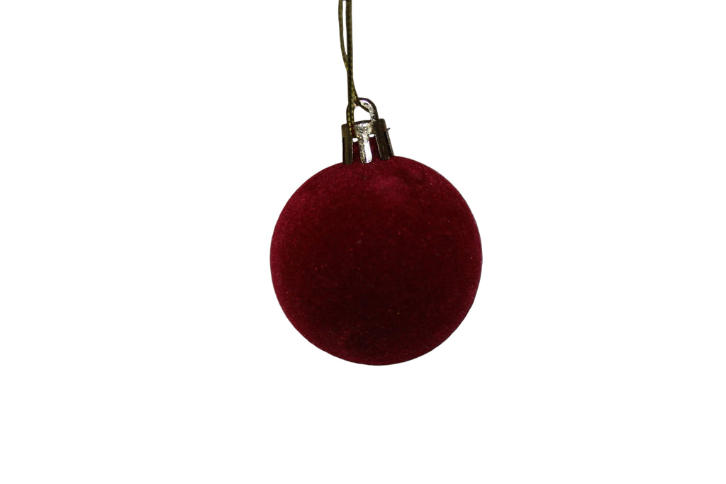 Bola terciopelo color vino