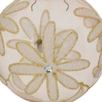 Bola Flor cristal rosa