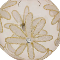 Bola Flor cristal rosa