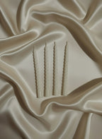 Vela cónica color crema