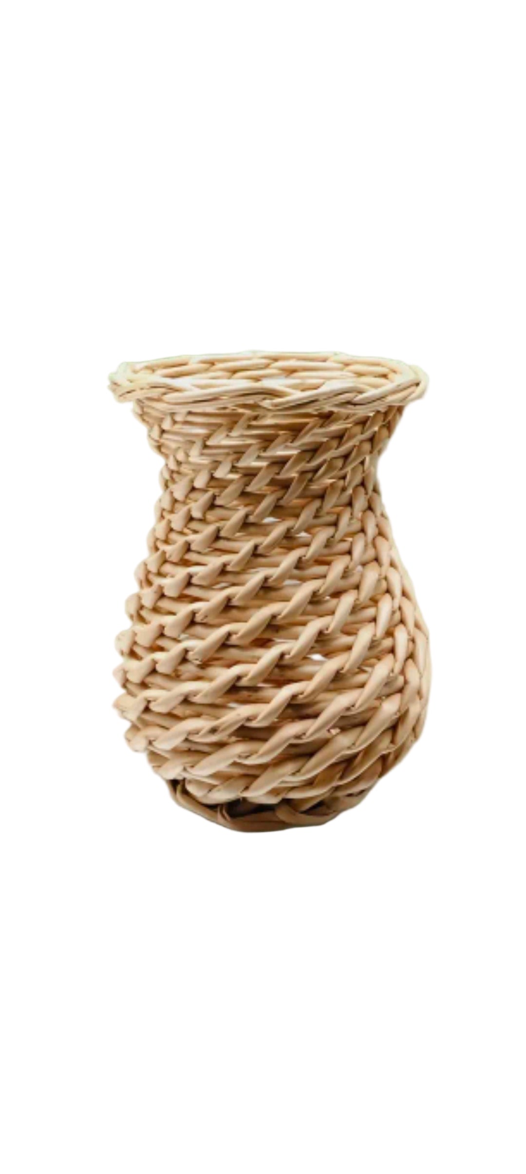 Jarrón de mimbre
