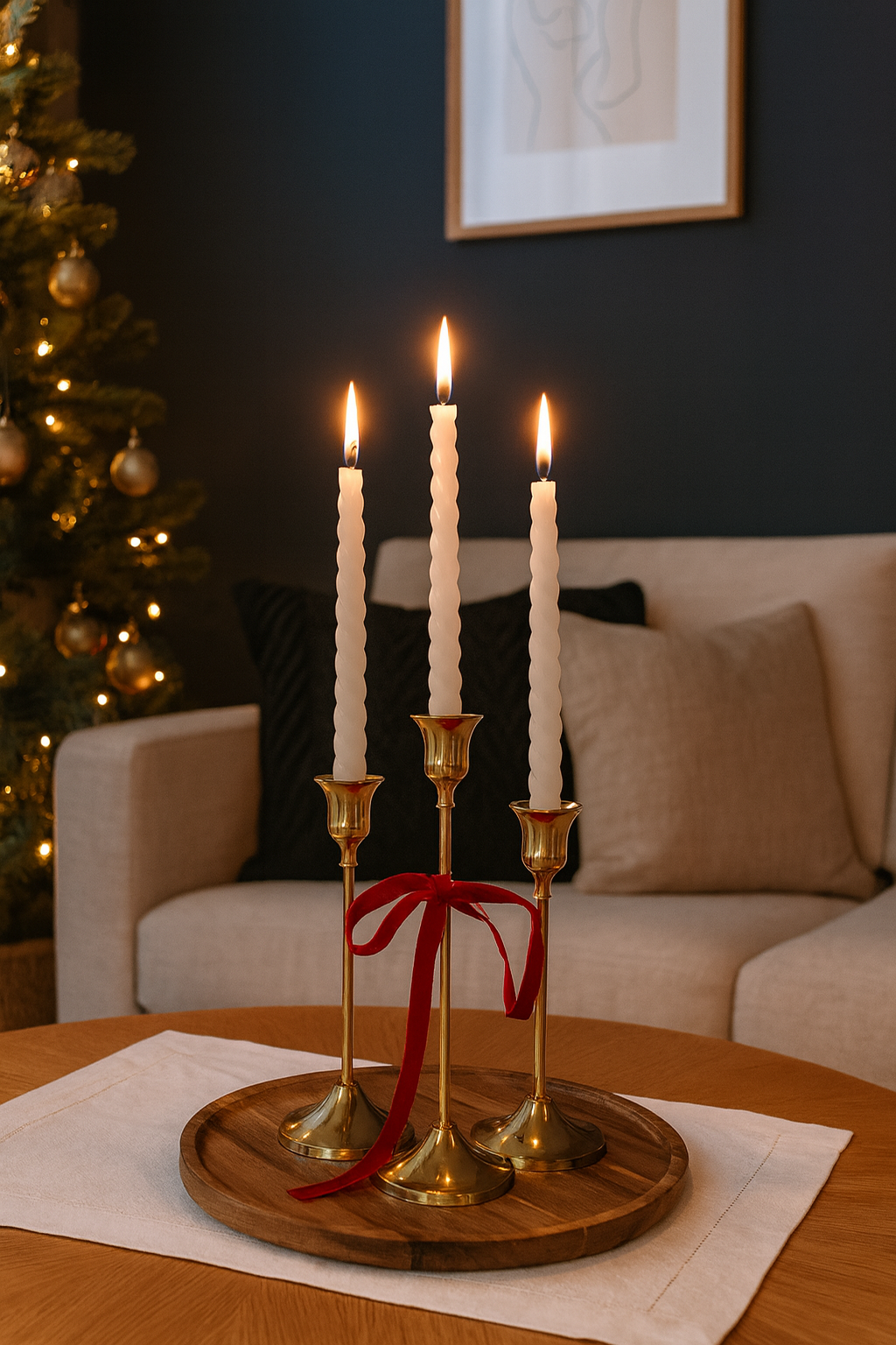 Juego de 3 candelabros